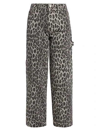 Drew Leopard Cargo Pants