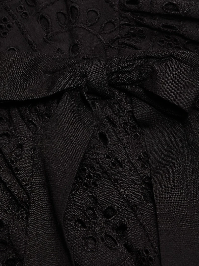 Penelope Eyelet Bubble Minidress