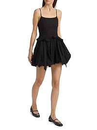 Penelope Eyelet Bubble Minidress