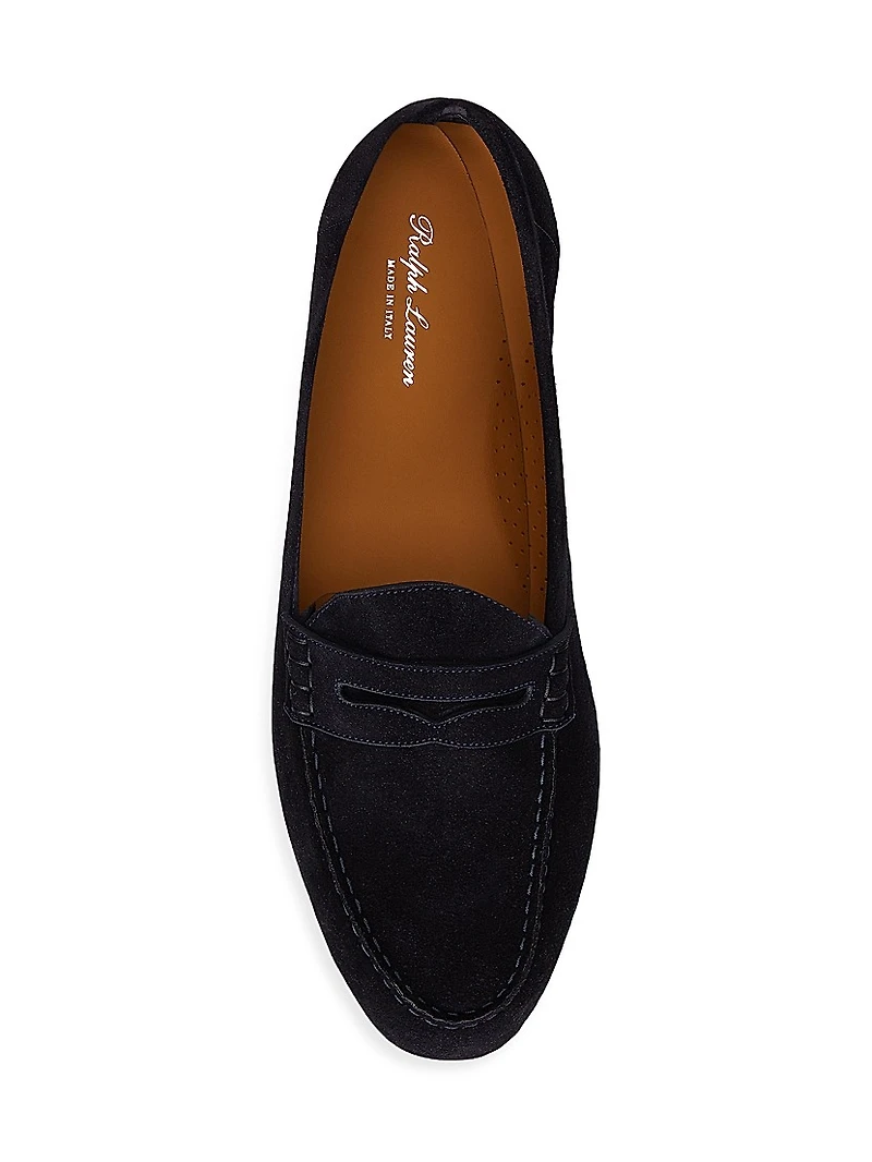 Collins Suede Penny Loafers