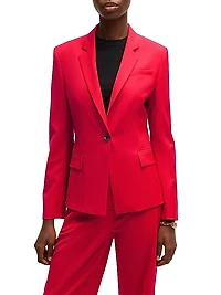 Slim-Fit Blazer in Wool