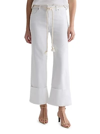 Saige Wide-Leg Crop Jeans