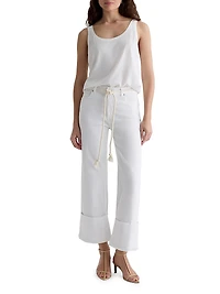 Saige Wide-Leg Crop Jeans