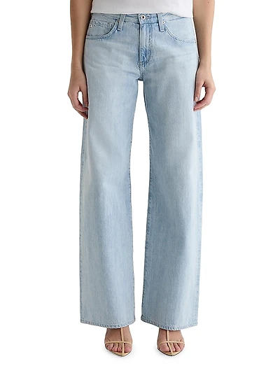 Adria Low-Rise Wide-Leg Jeans