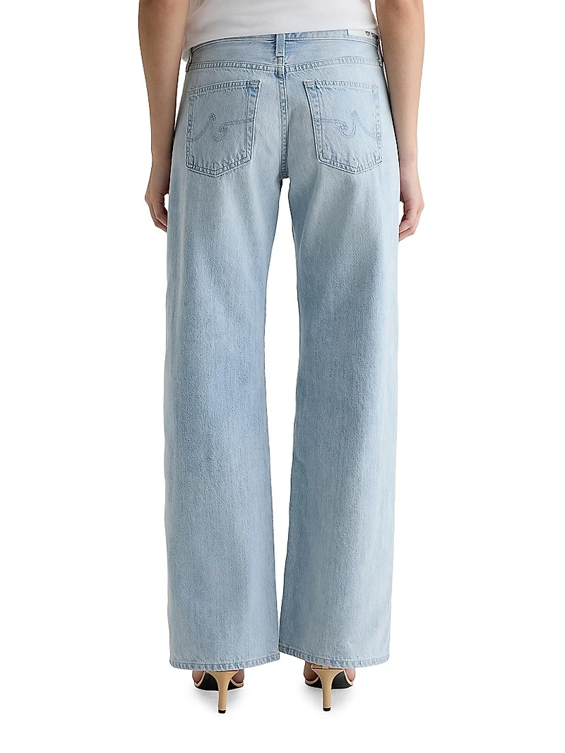 Adria Low-Rise Wide-Leg Jeans