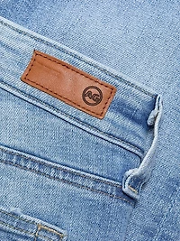 Mari Crop Mid-Rise Straight Jeans