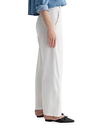 Caden Twill Wide-Leg Chino Pants