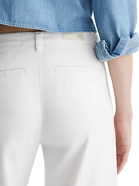 Caden Twill Wide-Leg Chino Pants