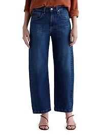 Hattie High-Rise Barrel-Leg Jeans