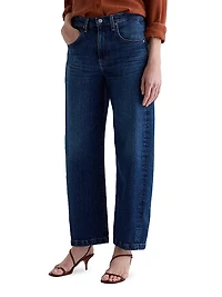 Hattie High-Rise Barrel-Leg Jeans