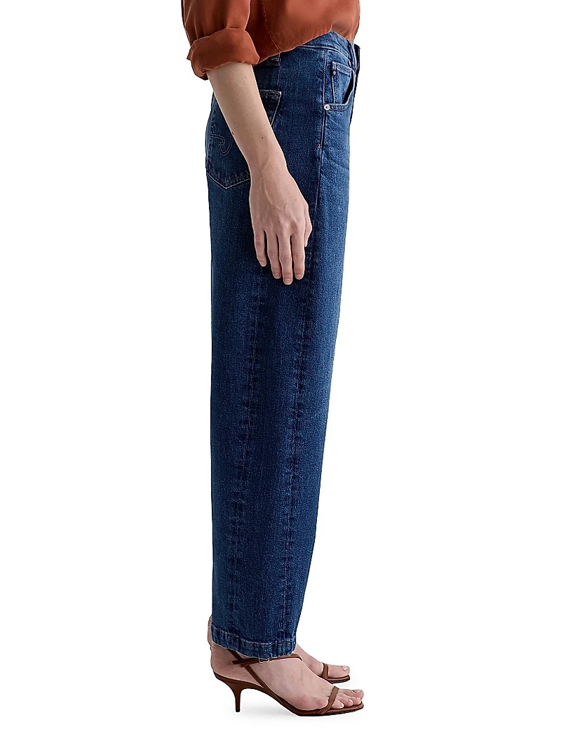 Hattie High-Rise Barrel-Leg Jeans