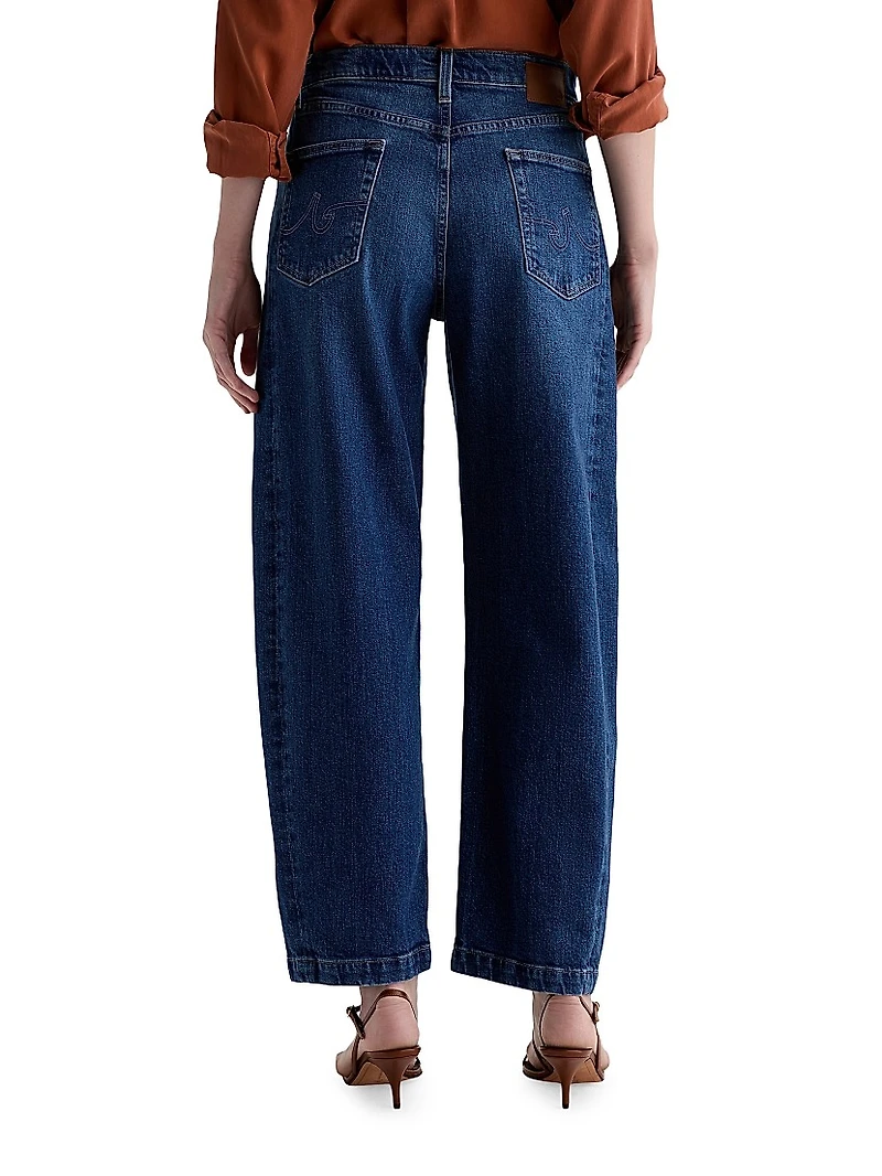 Hattie High-Rise Barrel-Leg Jeans