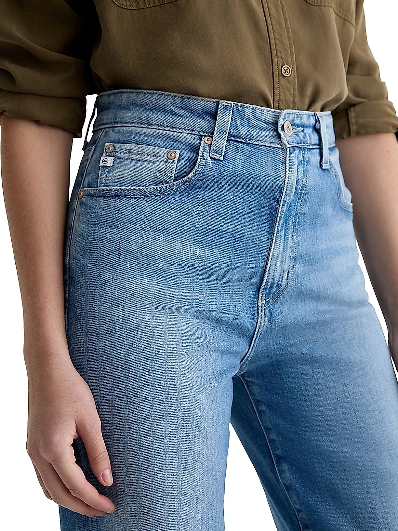 Kora Ankle High-Rise Wide Jeans