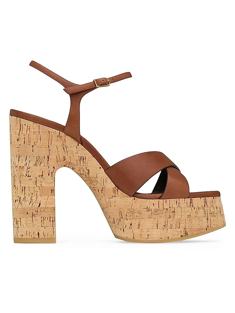 Bianca Platform Sandals Smooth Leather
