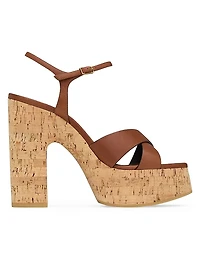 Bianca Platform Sandals Smooth Leather