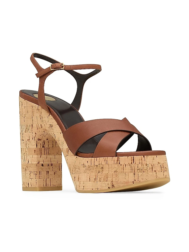 Bianca Platform Sandals Smooth Leather