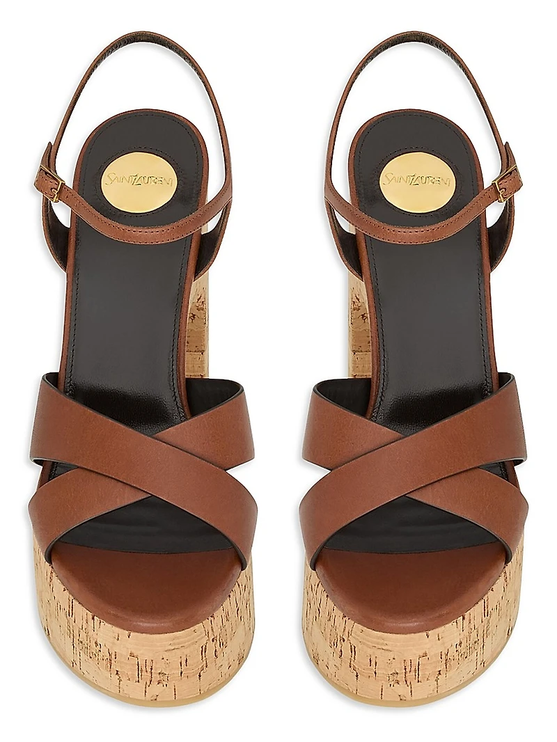 Bianca Platform Sandals Smooth Leather