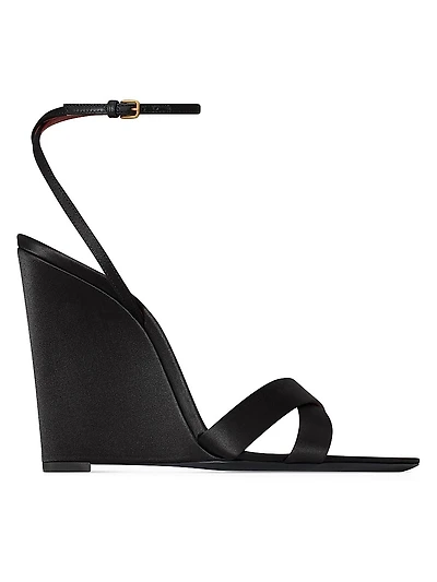 Bibi Wedges Satin Crepe