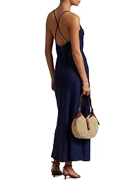 Linen A-Line Maxi Dress