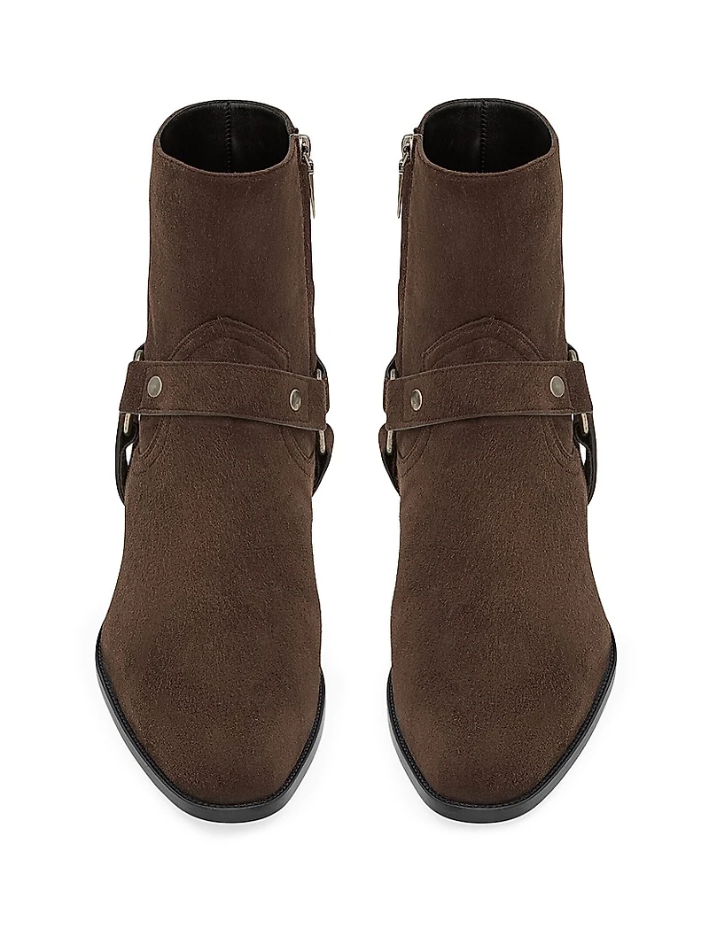 Wyatt Harness Boots Suede