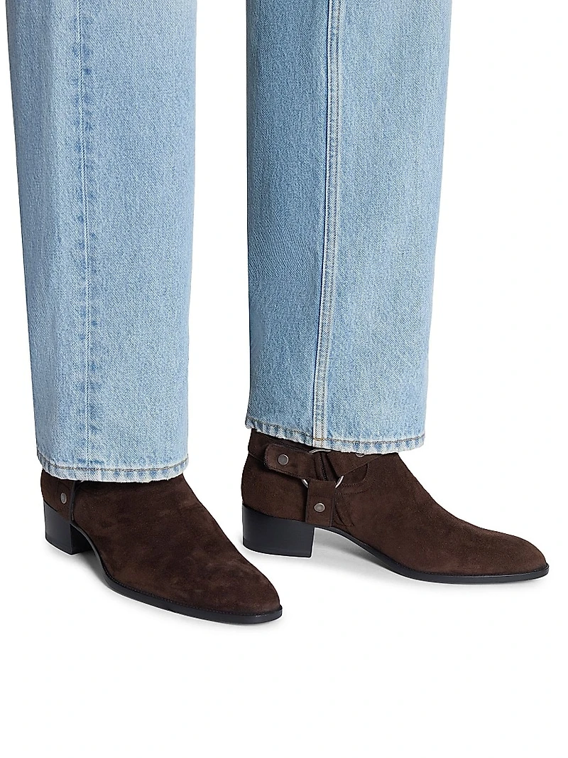 Wyatt Harness Boots Suede
