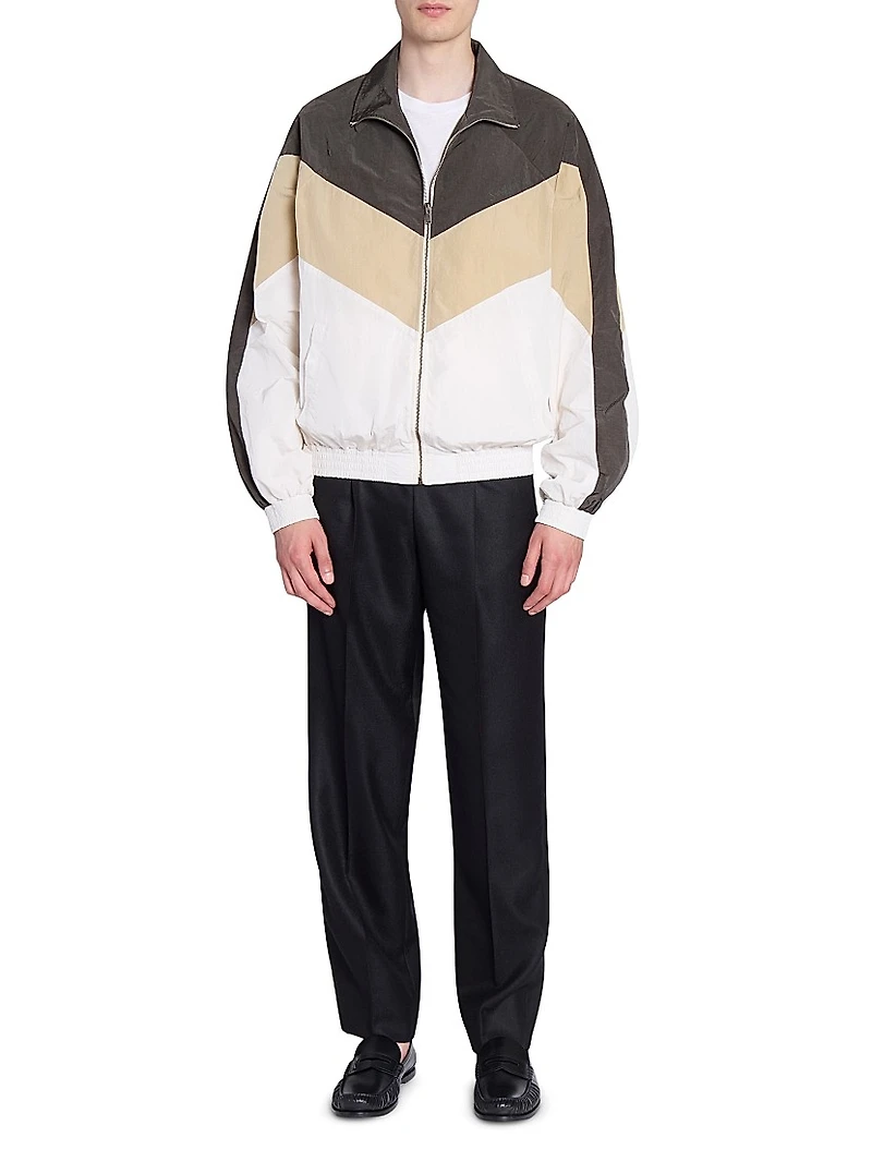 Teddy Jacket Crinkled Nylon