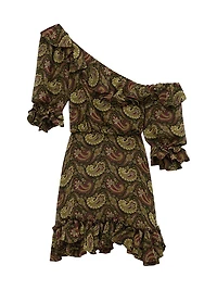 Ruffled Dress Paisley Muslin