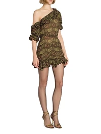 Ruffled Dress Paisley Muslin