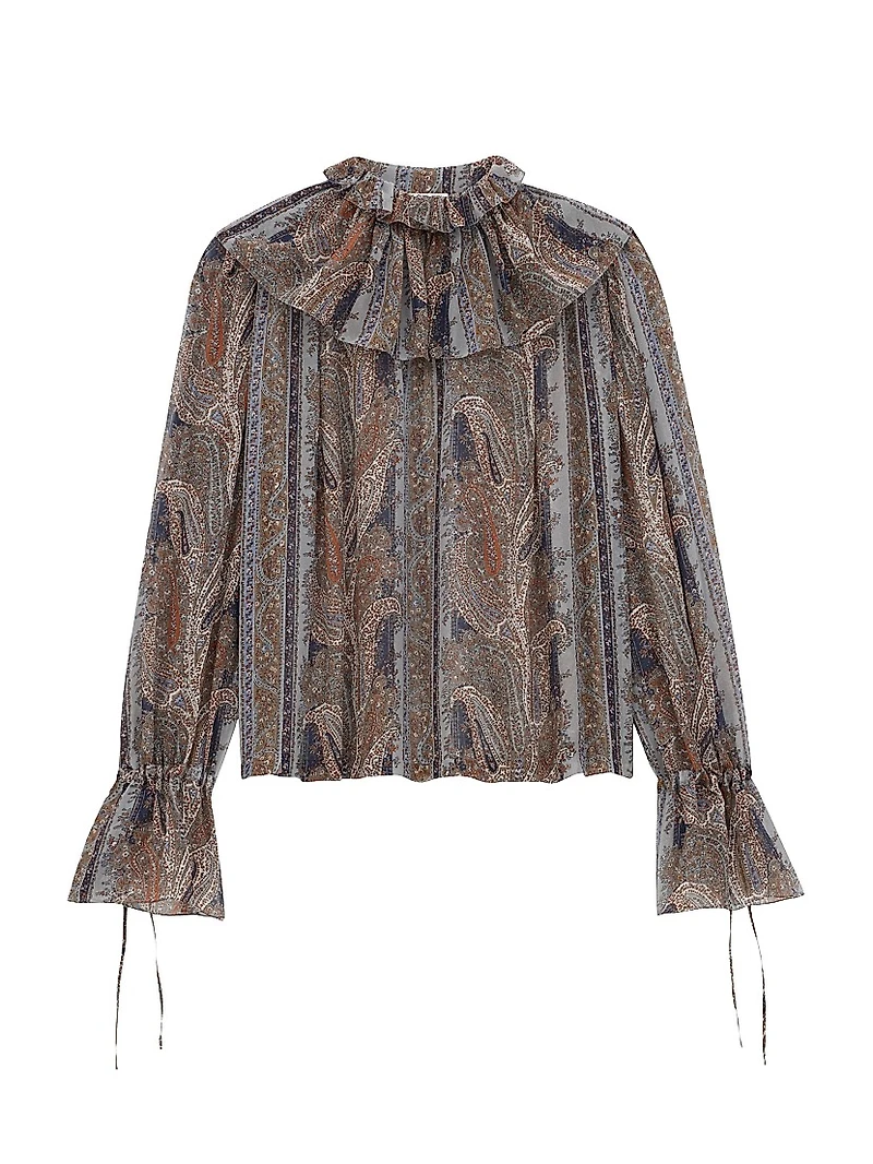 Blouse Paisley Silk Georgette