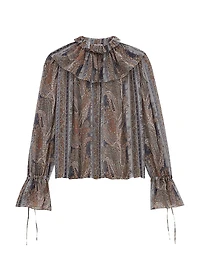 Blouse Paisley Silk Georgette