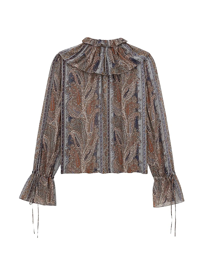 Blouse Paisley Silk Georgette
