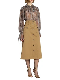 Blouse Paisley Silk Georgette