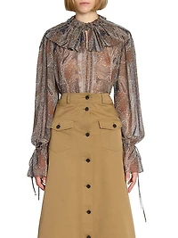 Blouse Paisley Silk Georgette