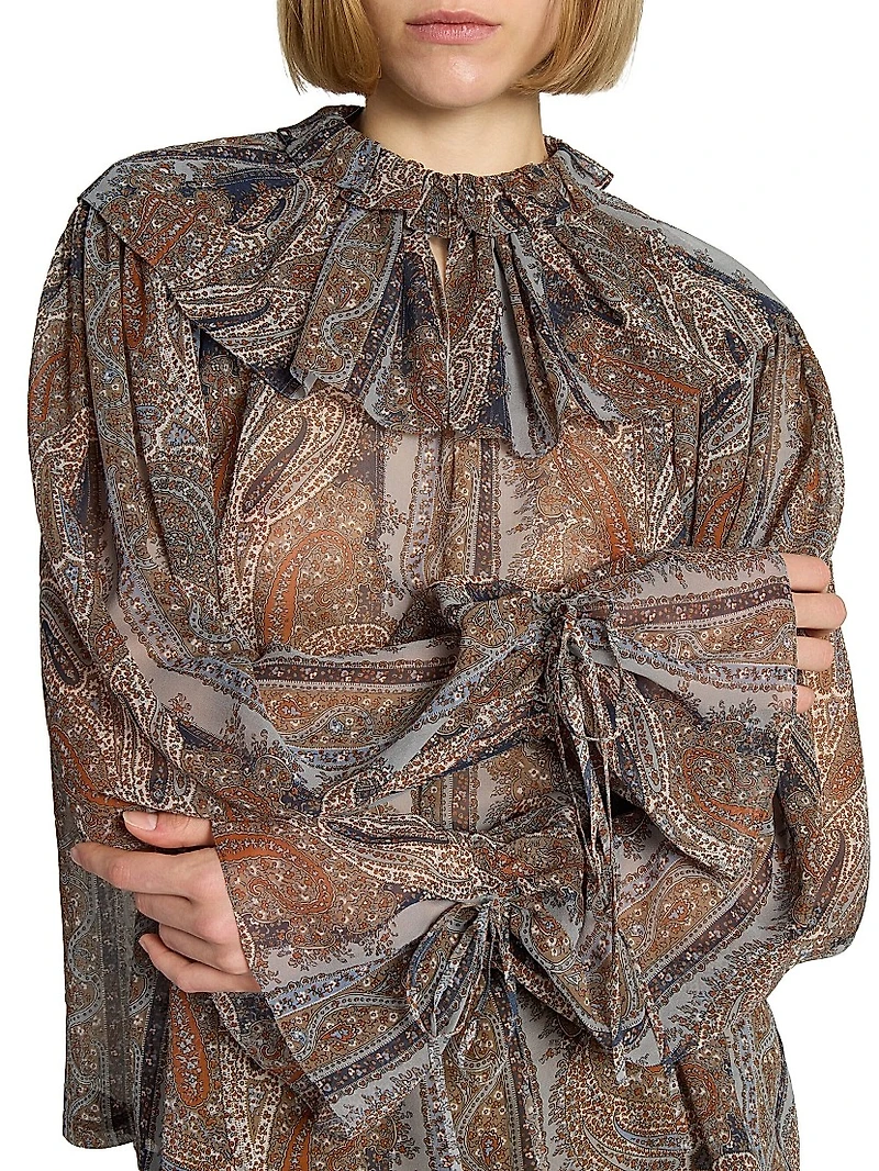 Blouse Paisley Silk Georgette