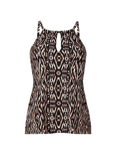 Plus Topkapi Peephole Tankini Top