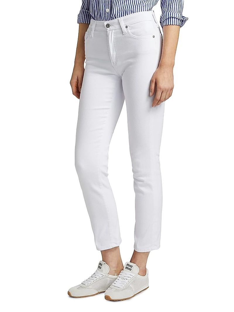 Mari Mid-Rise Slim-Straight Jeans