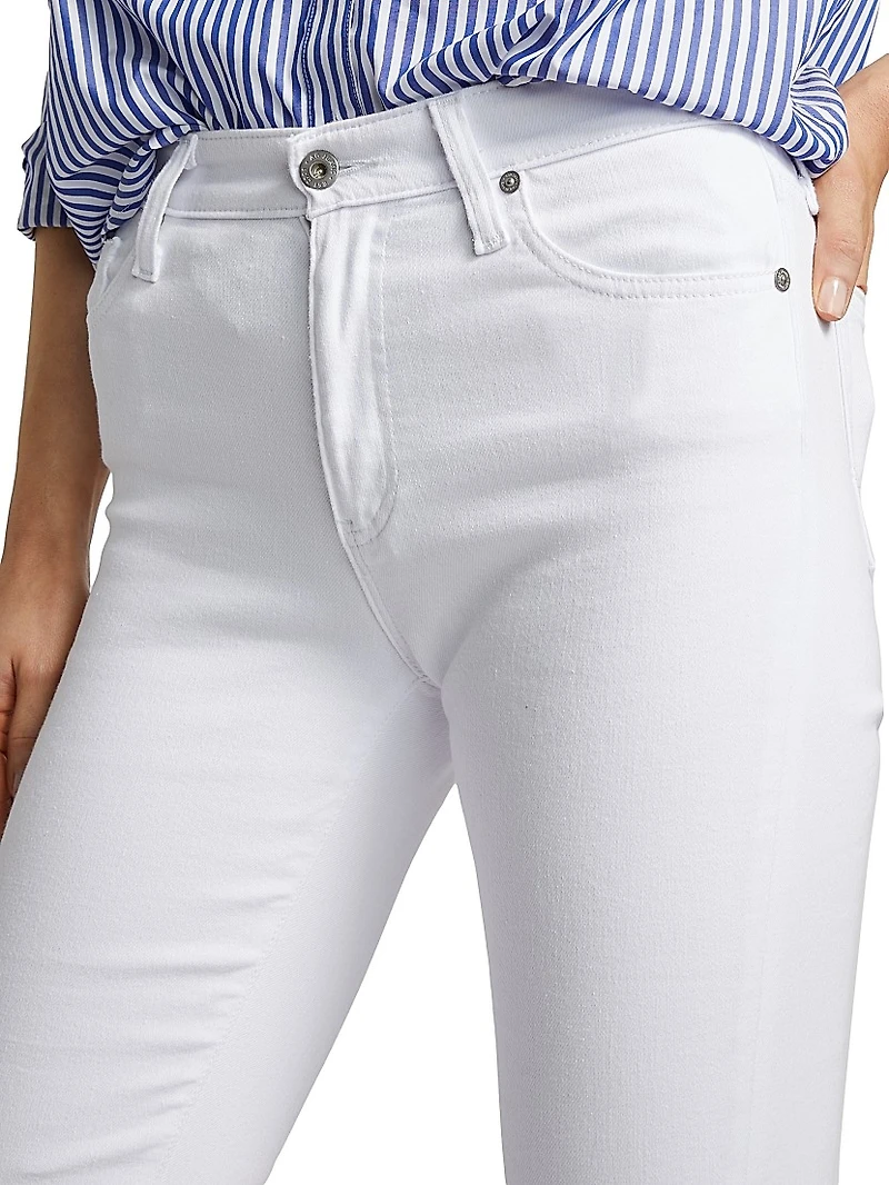 Mari Mid-Rise Slim-Straight Jeans