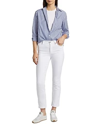 Mari Mid-Rise Slim-Straight Jeans
