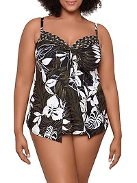 Plus Elle Dorado Love Knot Tankini Top