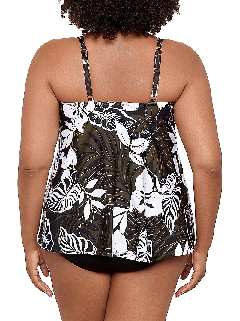 Plus Elle Dorado Love Knot Tankini Top