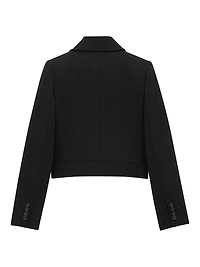 Cropped Jacket Wool-Blend Jersey