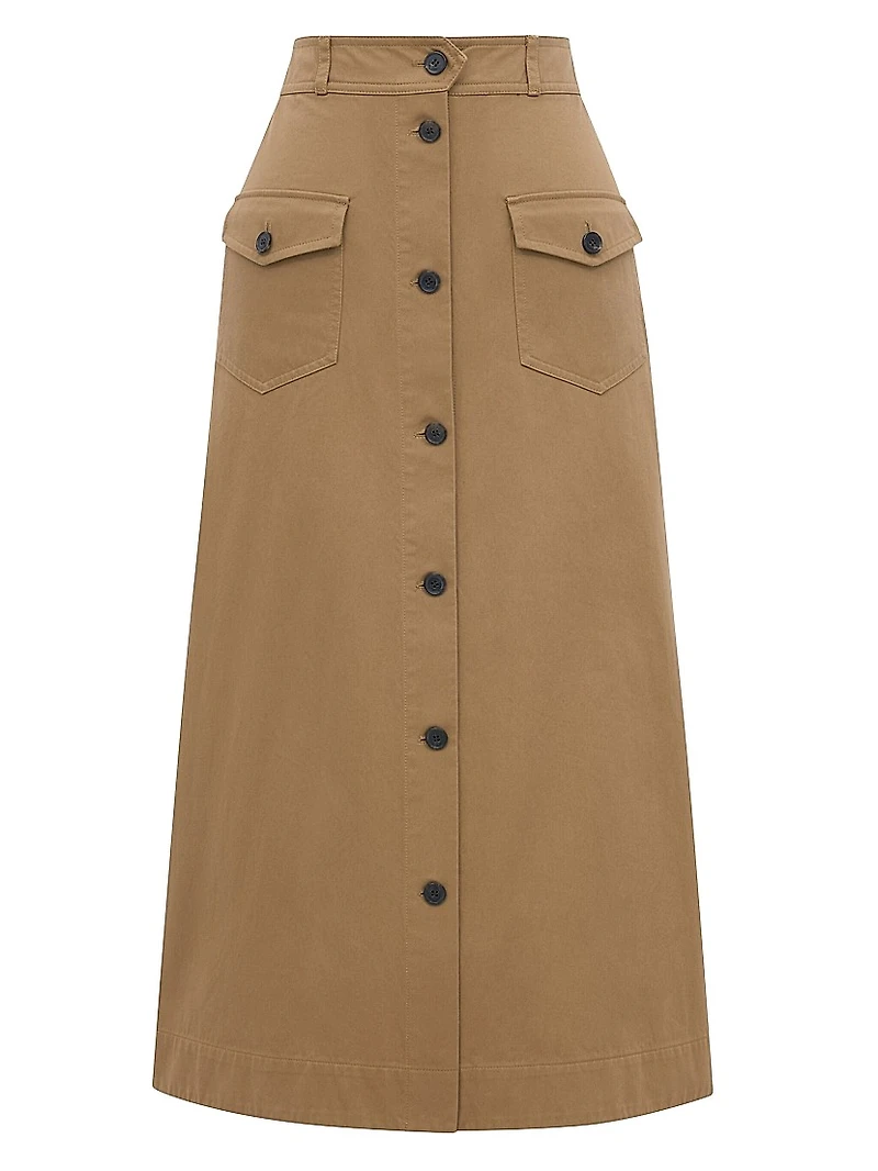 Midi Skirt Cotton Serge