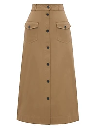 Midi Skirt Cotton Serge