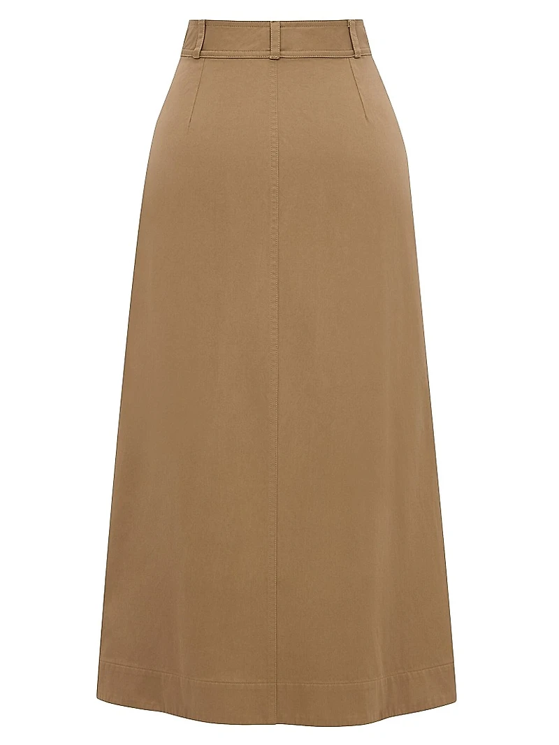 Midi Skirt Cotton Serge
