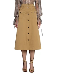 Midi Skirt Cotton Serge