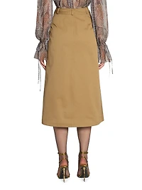 Midi Skirt Cotton Serge