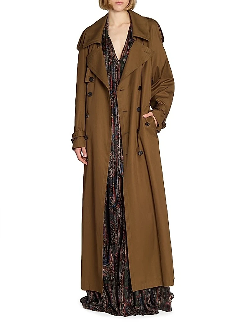 Trench Coat in Cotton Twill