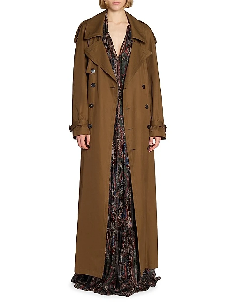 Trench Coat in Cotton Twill