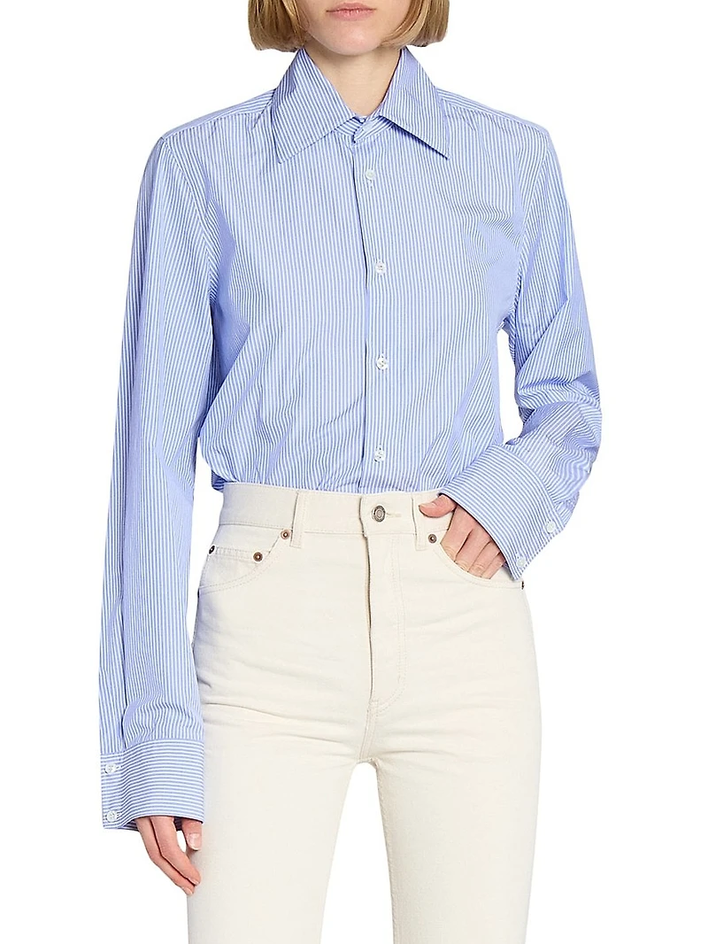 Cassandre Shirt Striped Cotton Poplin