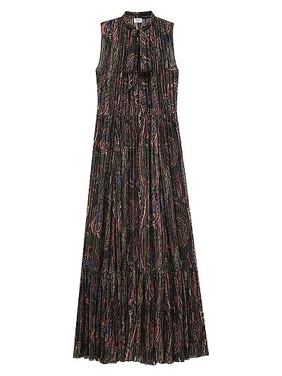 Lavallia¨Re Dress in Lurex Paisley Silk